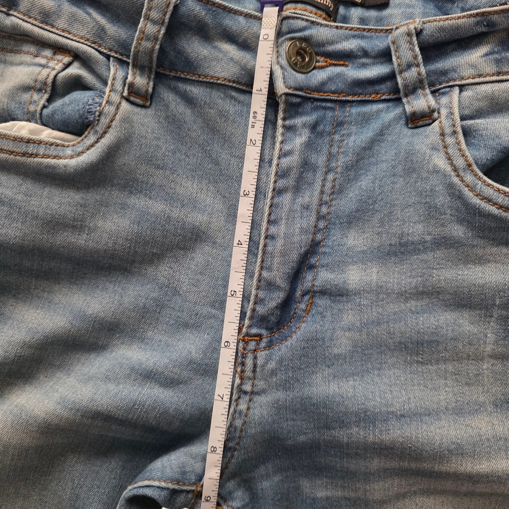 L&B Women's Distressed Skinny Jeans - Light  Blue - Picture 3 of 3